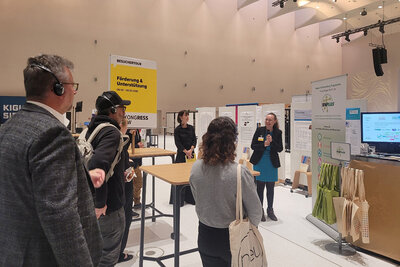 Stand des PTKA beim 13. Ressourceneffizienz- und Kreislaufwirtschaftskongress