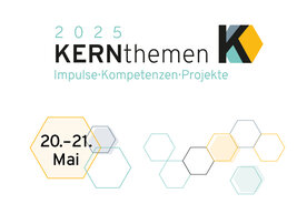 Logo KERNthemen2025 mit Veranstaltungsdatum 20.-21. Mai 2025